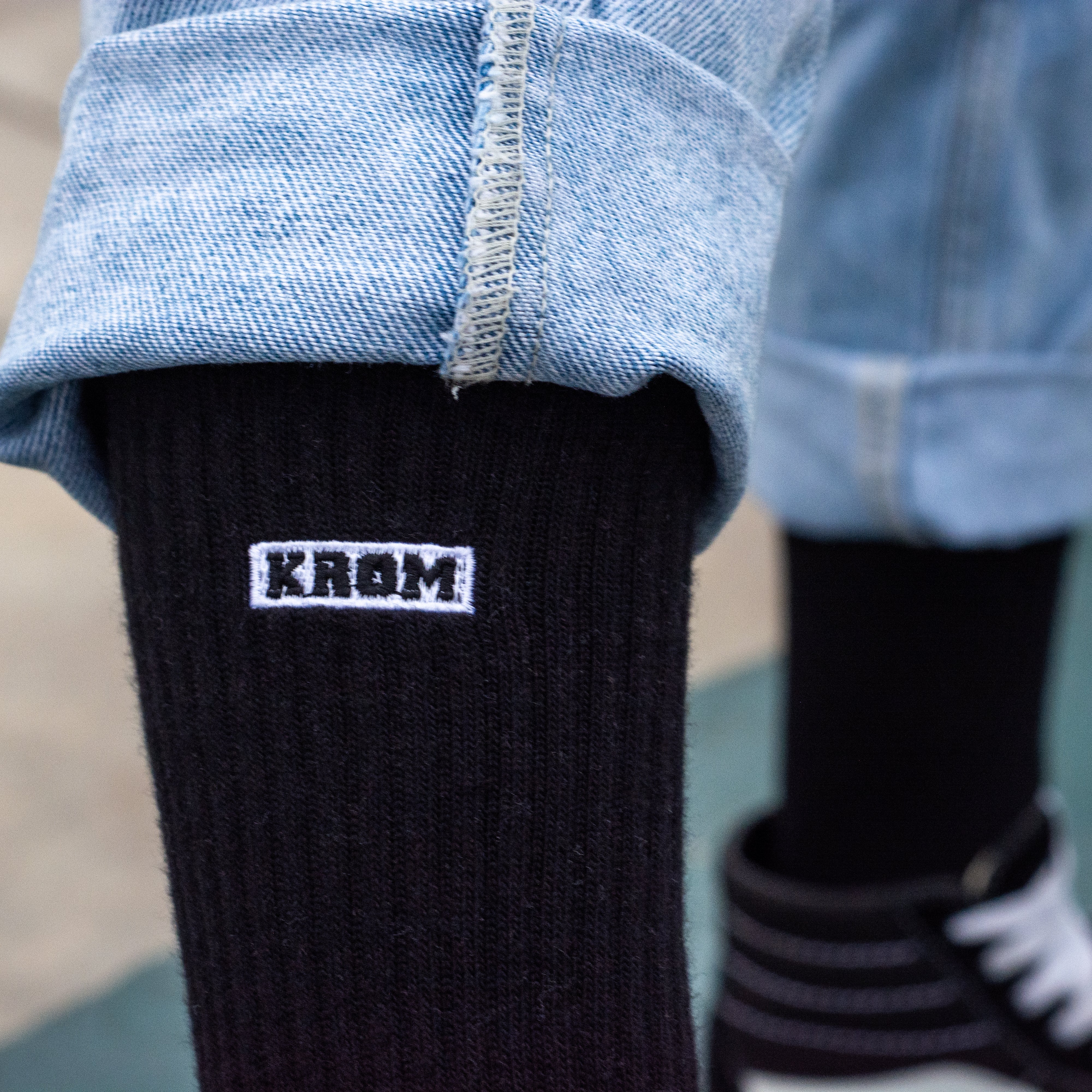 BOX LOGO SOCKS BLACK - Image 3